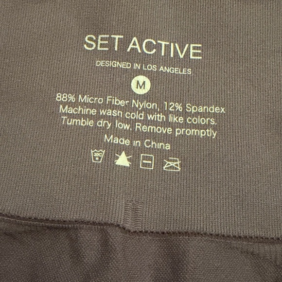 SET Active Purple Leggings size Medium - Picture 3 of 4